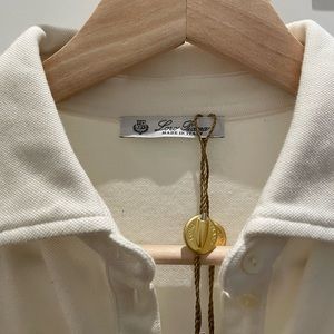 Loro Piana Polo Short Sleeve Top In Size 42